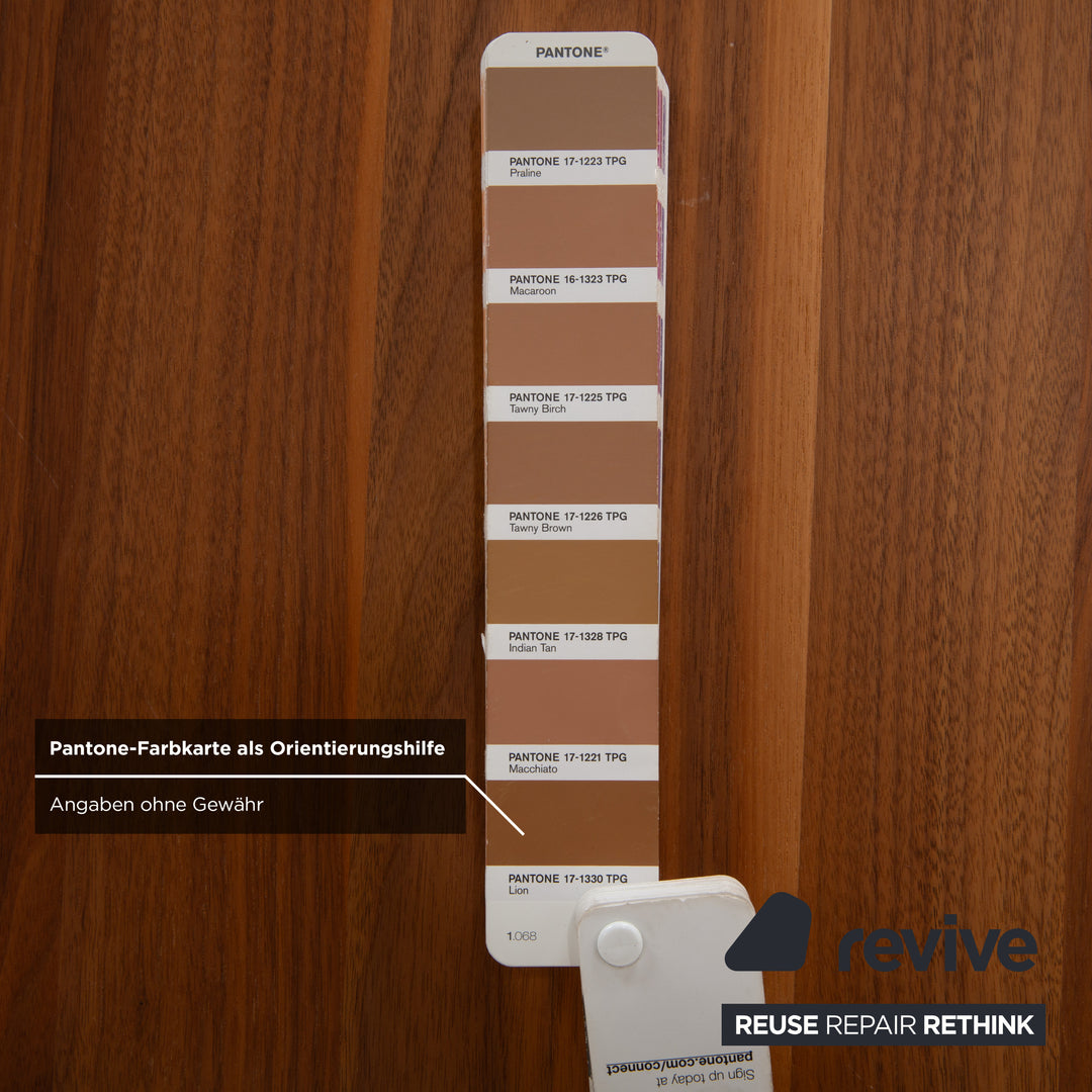 Hülsta ET 1500 wooden dining table, brown and white