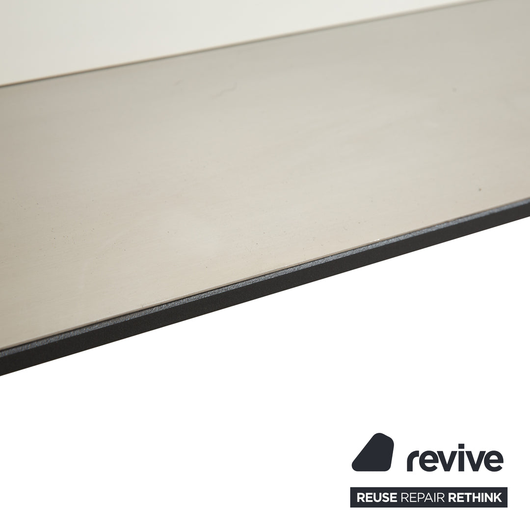 Hülsta ET 1500 wooden dining table, brown and white