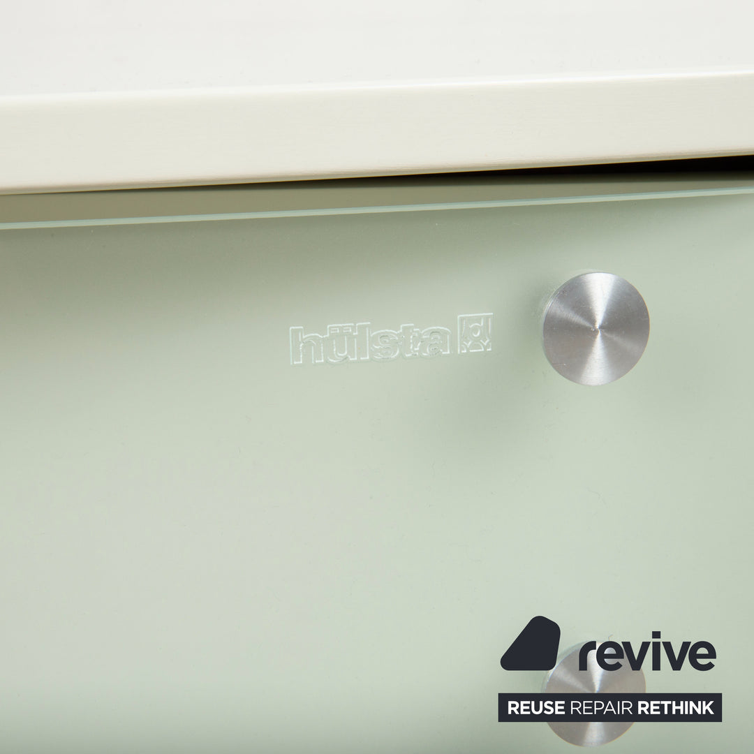 Hülsta Fancy Ensemble en bois 2x buffet blanc table de chevet