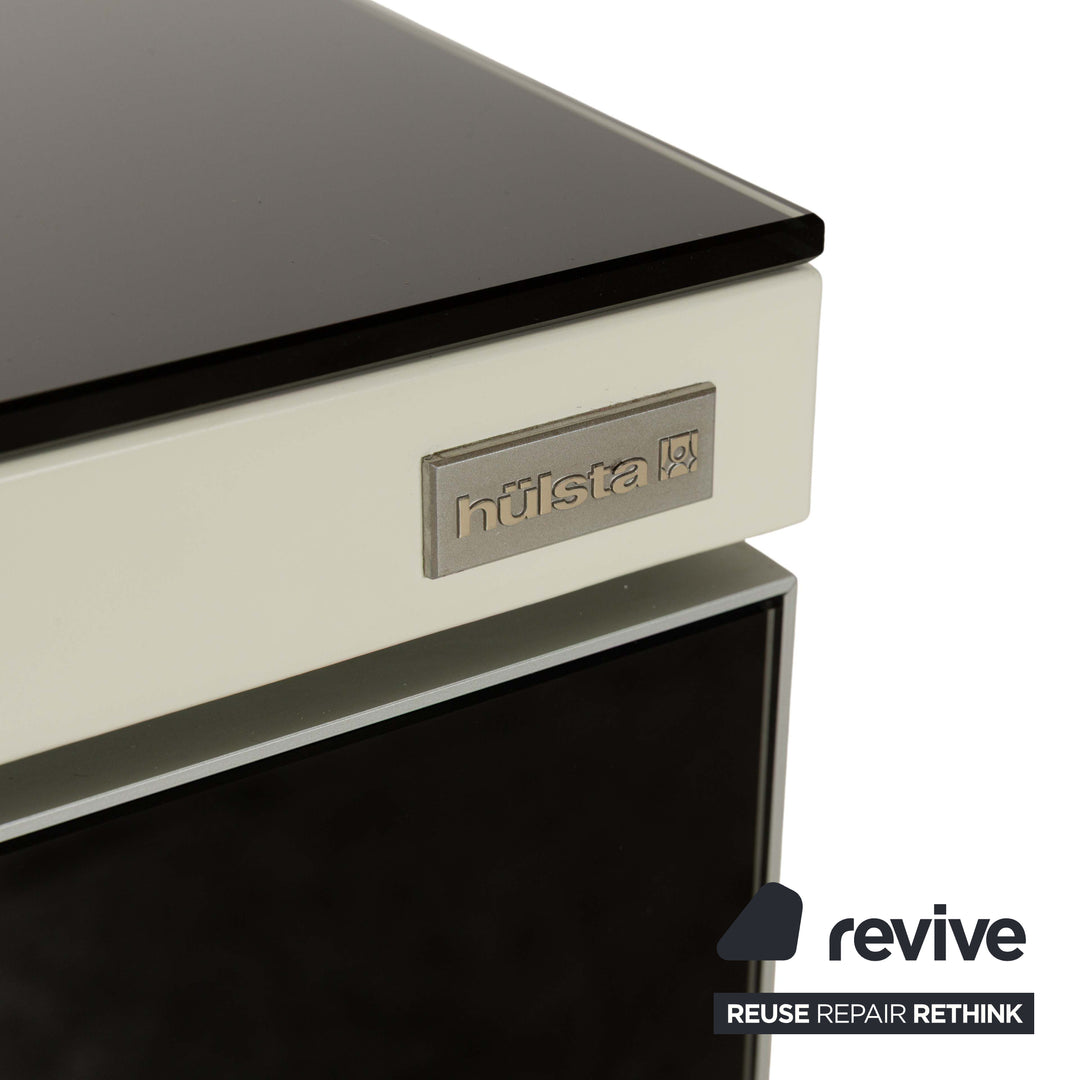 Hülsta Glass Sideboard Black Beige