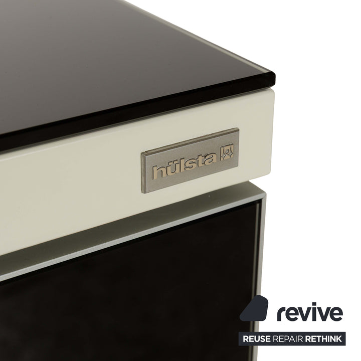 Hülsta Glass Sideboard Black Beige