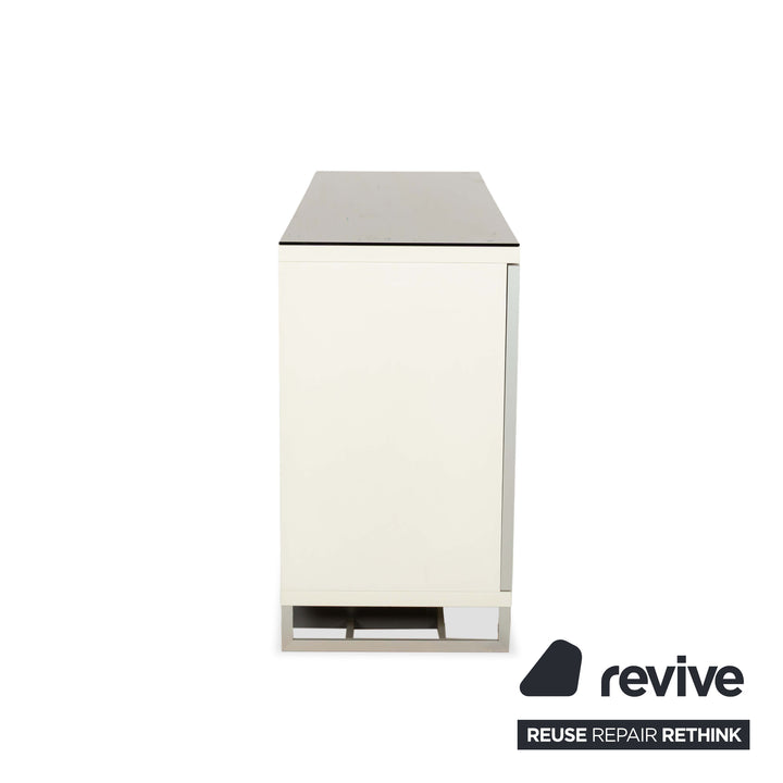 Hülsta Glass Sideboard Black Beige