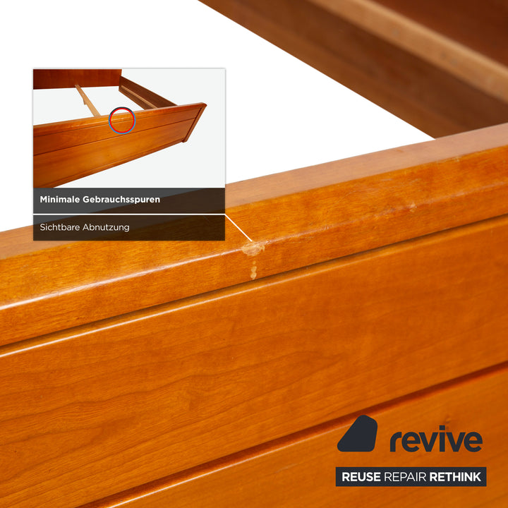 Hülsta wooden bed, brown, 200x200