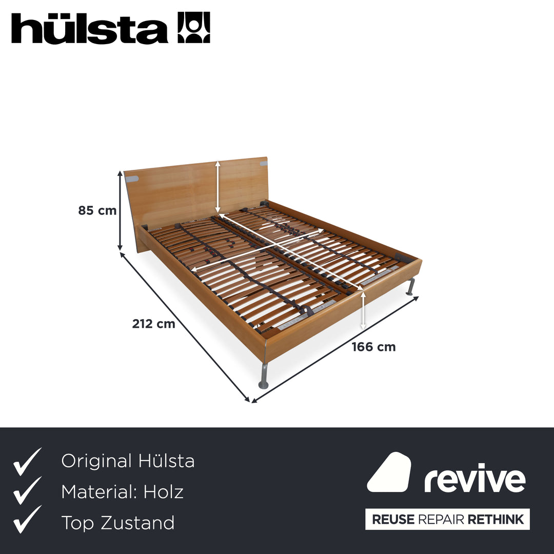 Hülsta Holz Bett Braun manuelle Funktion Schlafzimmer