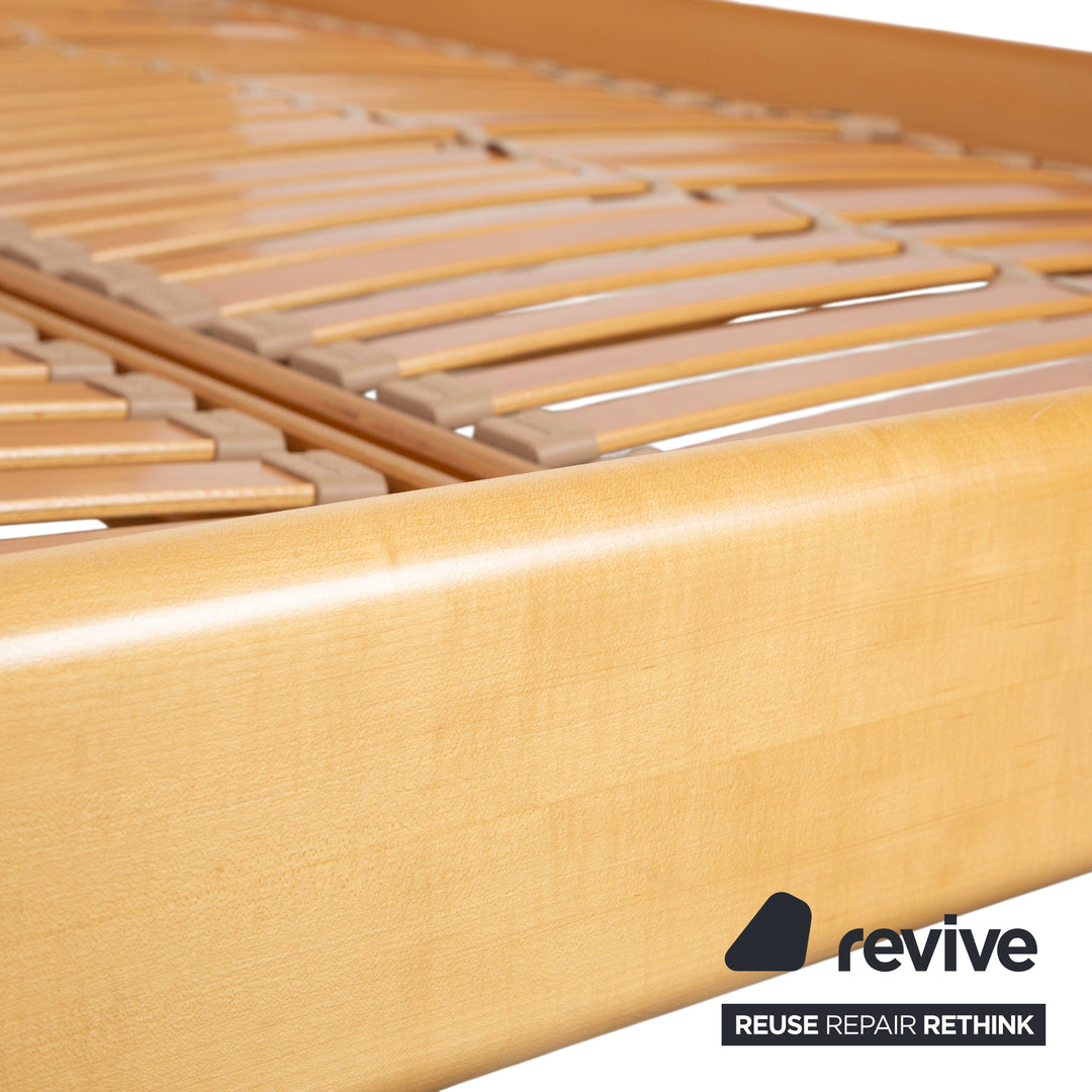 Hülsta Holz Bett Braun Schlafzimmer Beleuchtung elektrische Funktion