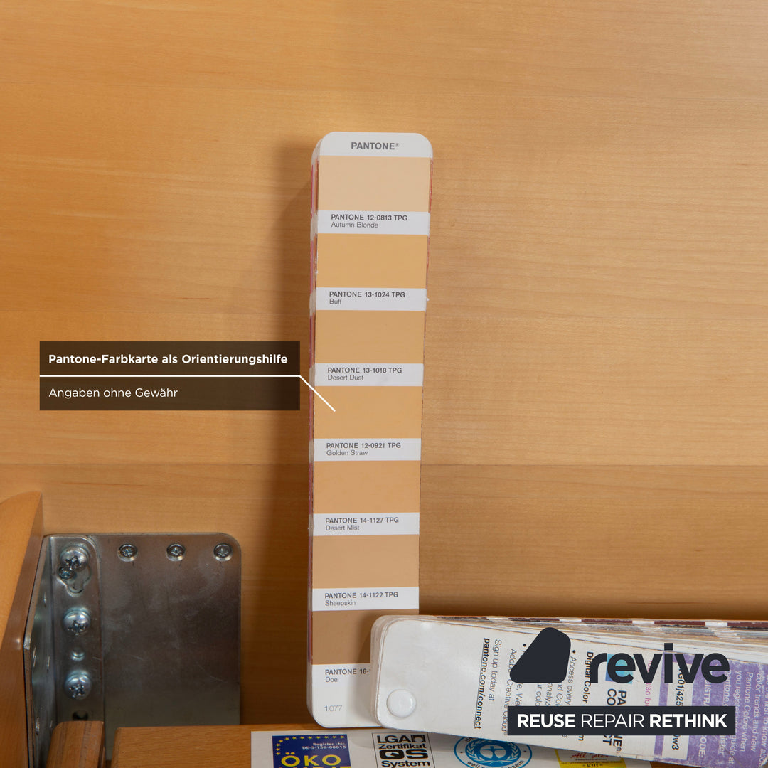 Hülsta Holz Bett Braun Schlafzimmer Beleuchtung elektrische Funktion