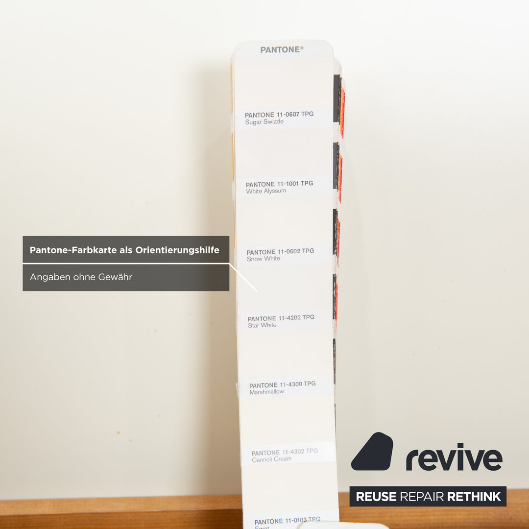 Lit en bois Hülsta, blanc, crème, argent, verre, 180x200