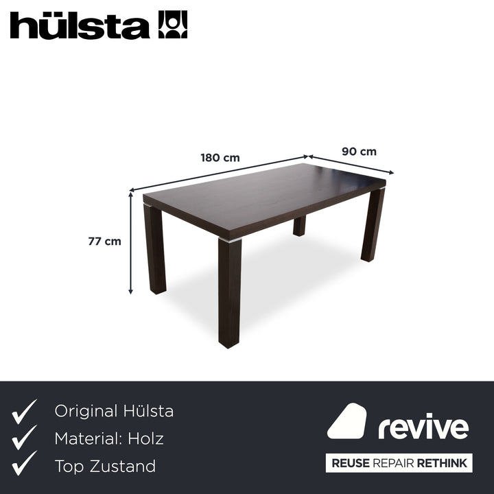Hülsta Holz Esstisch Dunkelbraun