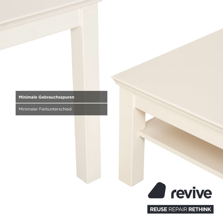 Hülsta Holz Garnitur Esstisch Couchtisch Creme Beige