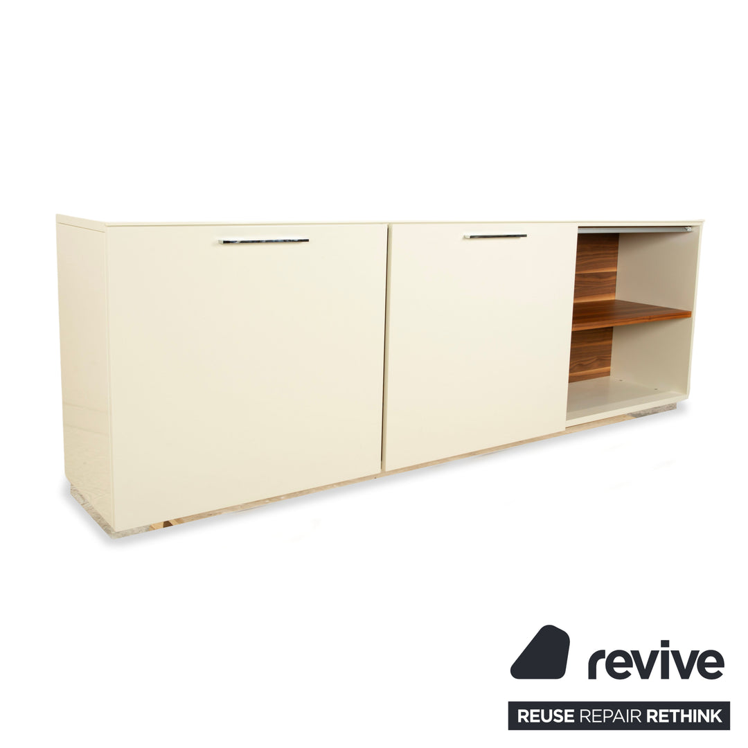 Hülsta Holz Sideboard Creme Braun