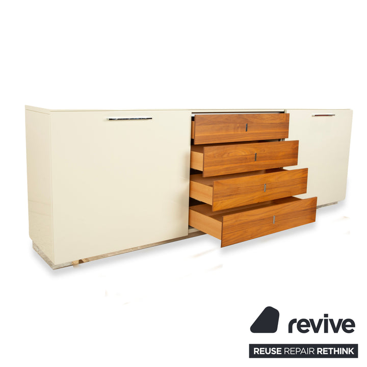 Hülsta Holz Sideboard Creme Braun