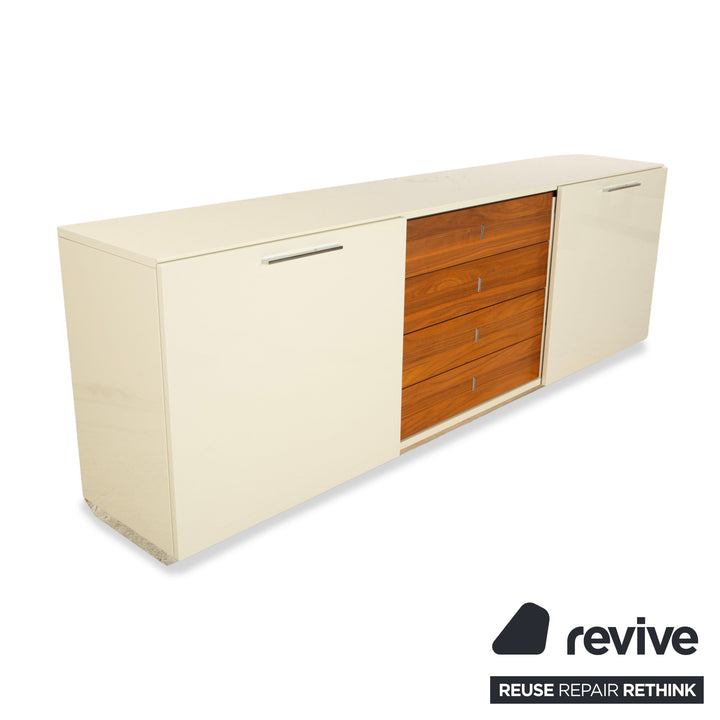 Hülsta Holz Sideboard Creme Braun