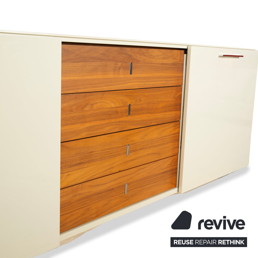 Hülsta Holz Sideboard Creme Braun