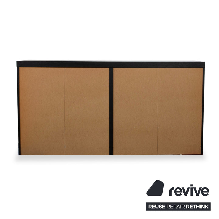 Hülsta Holz Sideboard Schwarz manuelle Funktion