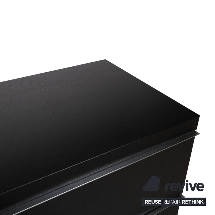 Hülsta Holz Sideboard Schwarz manuelle Funktion