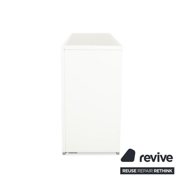 Hülsta Holz Sideboard Weiß Braun