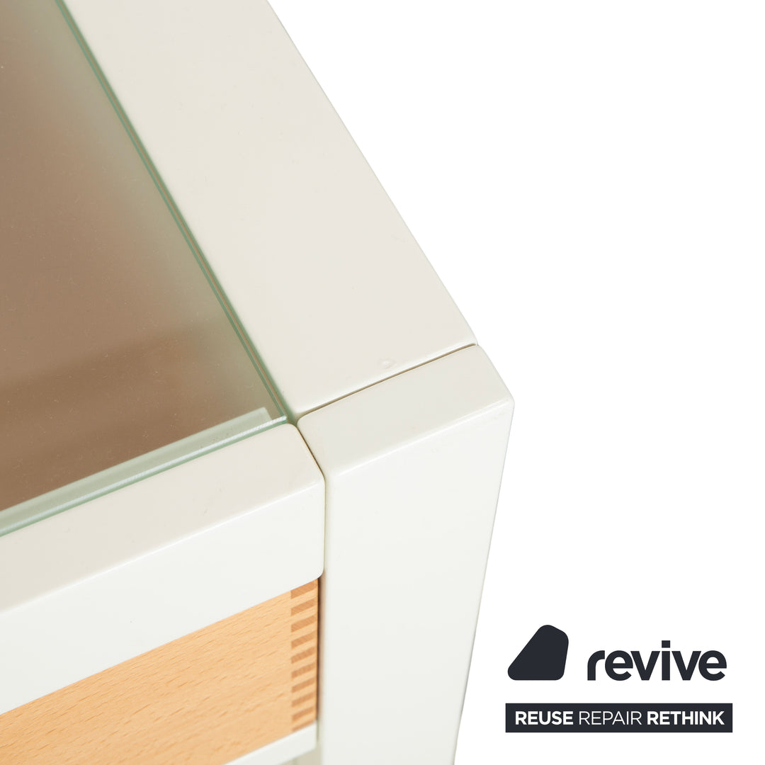 Hülsta Holz Sideboard Weiß Braun