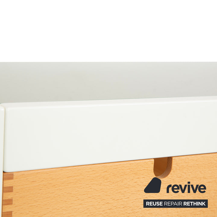Buffet en bois Hülsta, blanc/marron