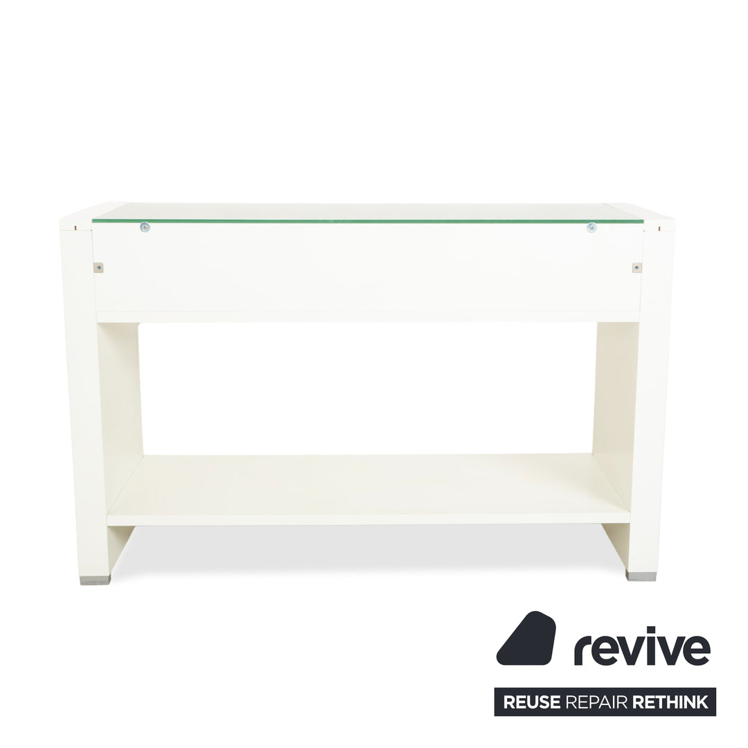 Buffet en bois Hülsta, blanc/marron
