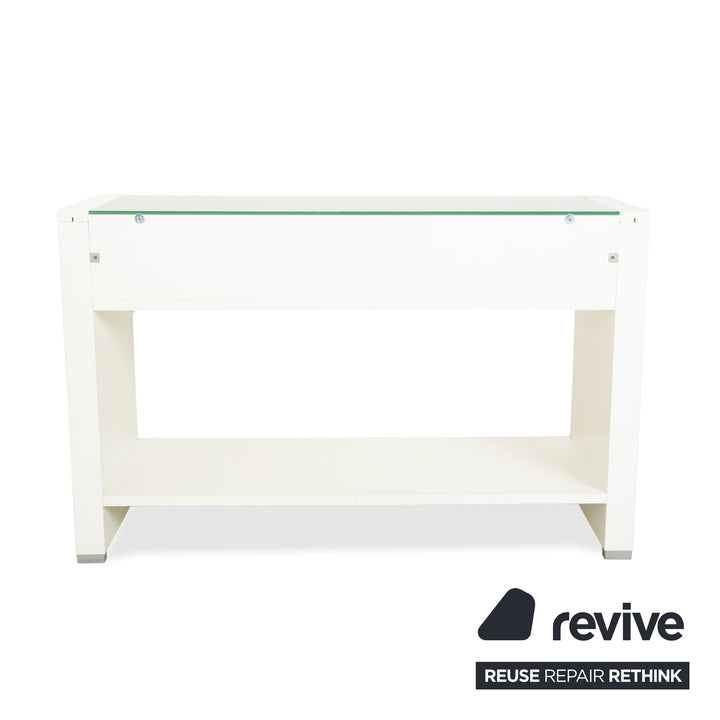 Buffet en bois Hülsta, blanc/marron