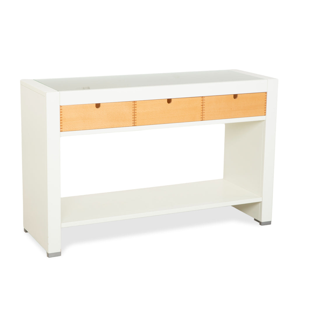 Buffet en bois Hülsta, blanc/marron