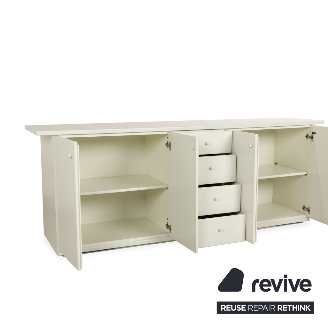 Hülsta Holz Sideboard Weiß Creme