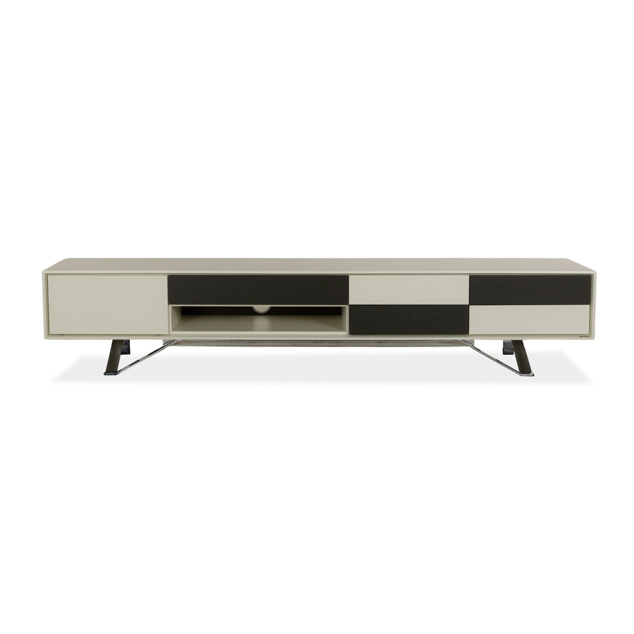 Hülsta Holz Sideboard Weiß Schwarz Lowboard