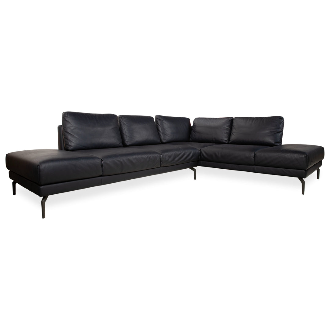 Hülsta Ecksofa HS.420 Schwarz Leder
