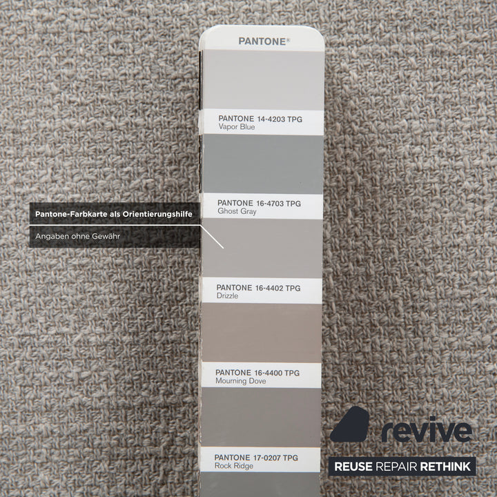 hülsta HS.420 Stoff Hocker Grau Creme