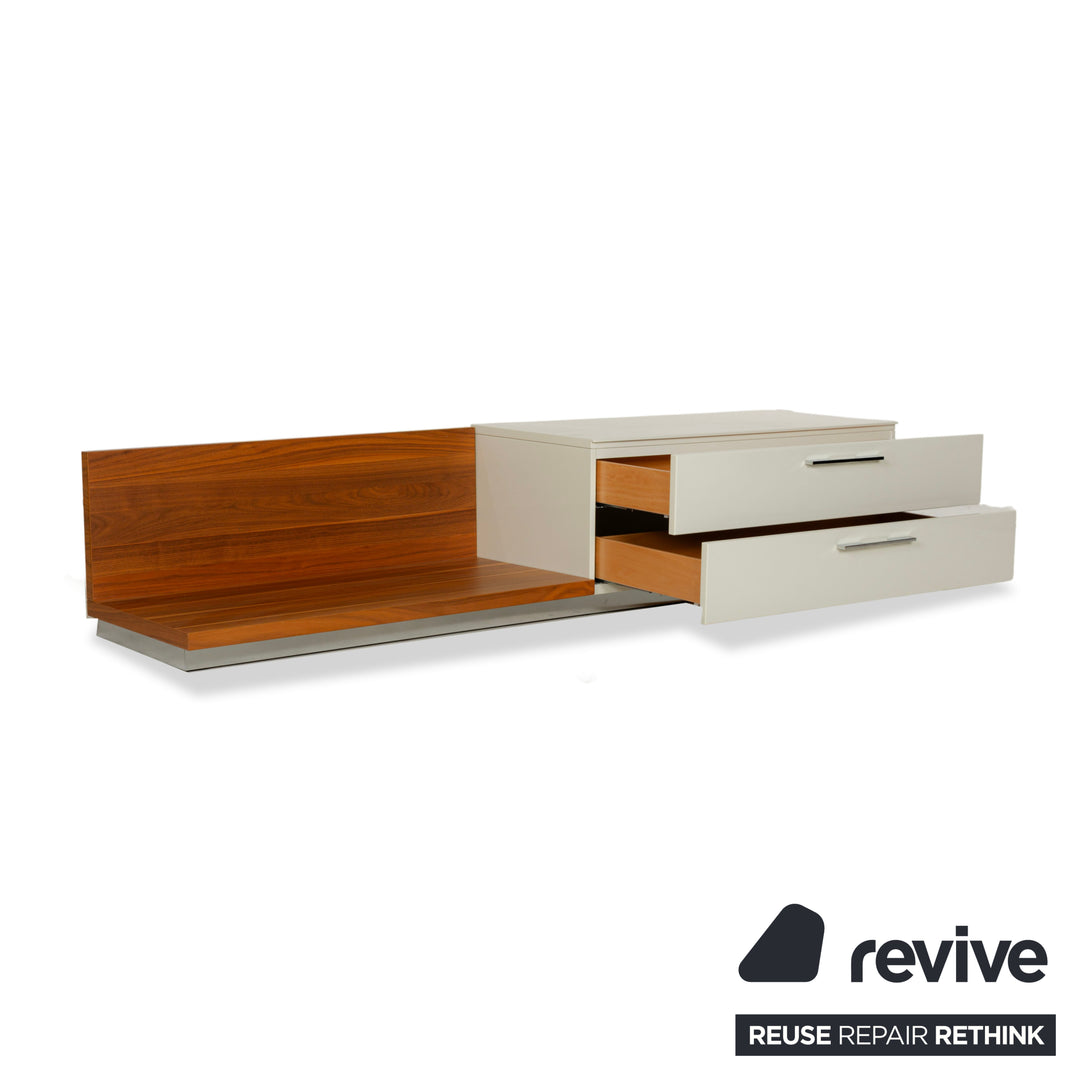 Hülsta Lilac Holz Sideboard Creme Braun Lowboard