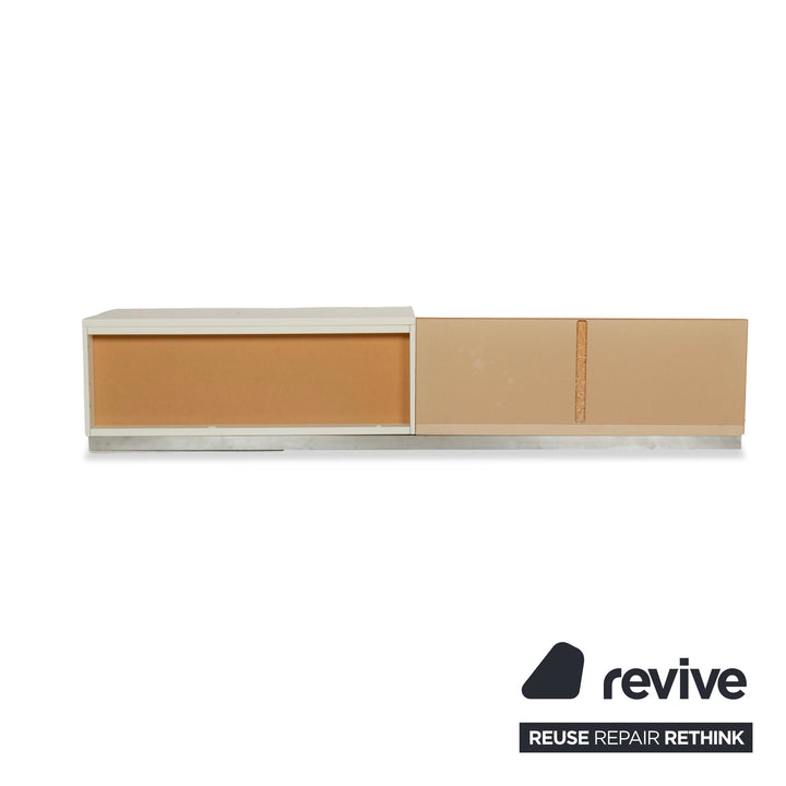 Hülsta Lilac Holz Sideboard Creme Braun Lowboard