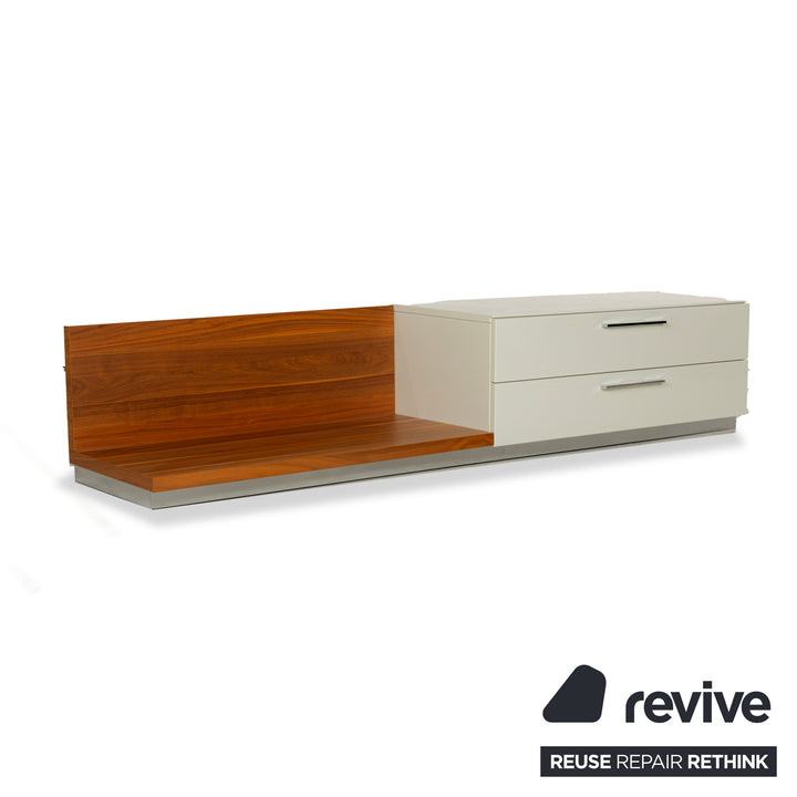 Hülsta Lilac Holz Sideboard Creme Braun Lowboard