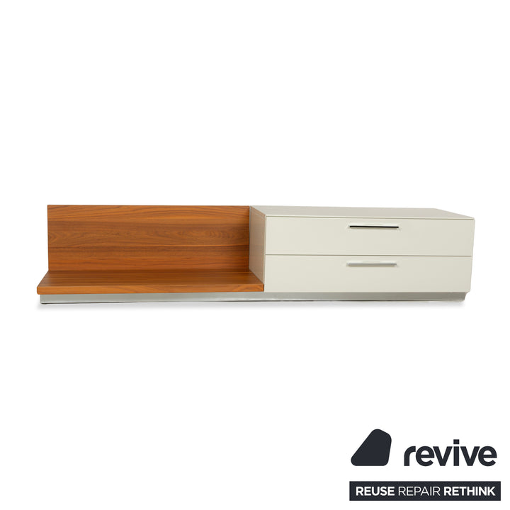 Hülsta Lilac Holz Sideboard Creme Braun Lowboard