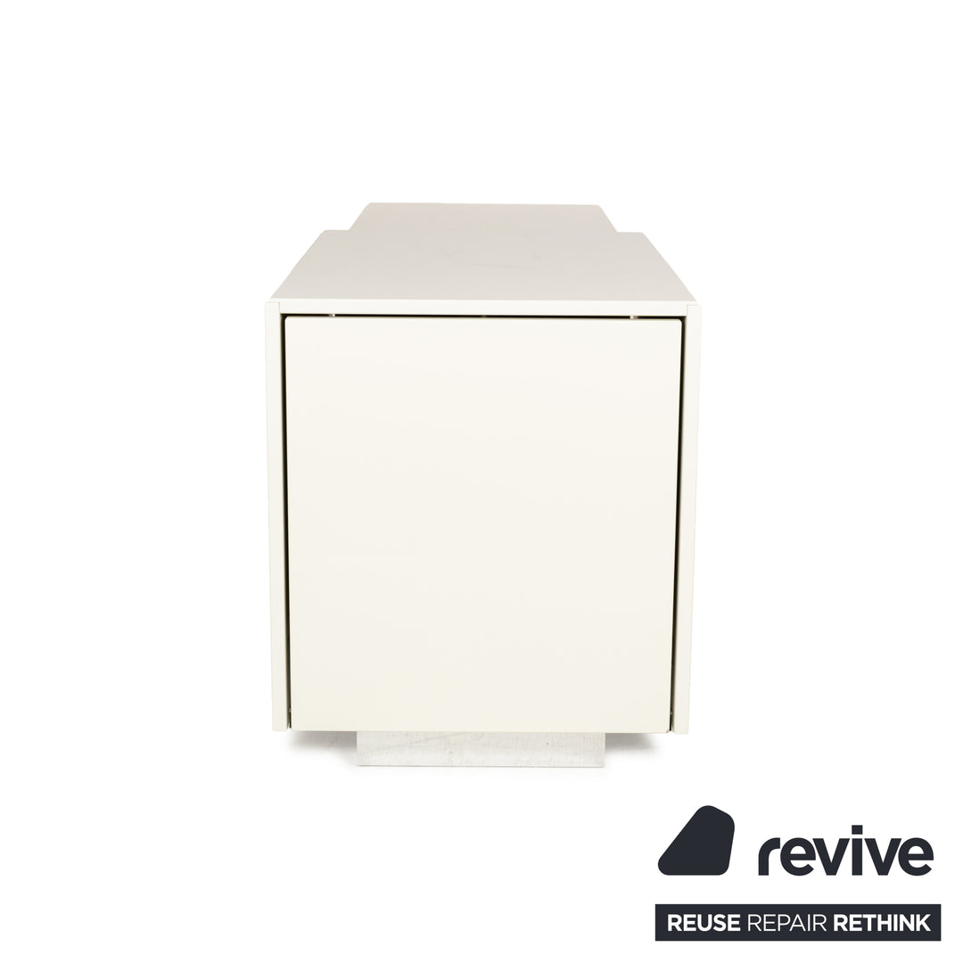 Hülsta Lilac Holz Sideboard Weiß Creme Hochglanz Funktion