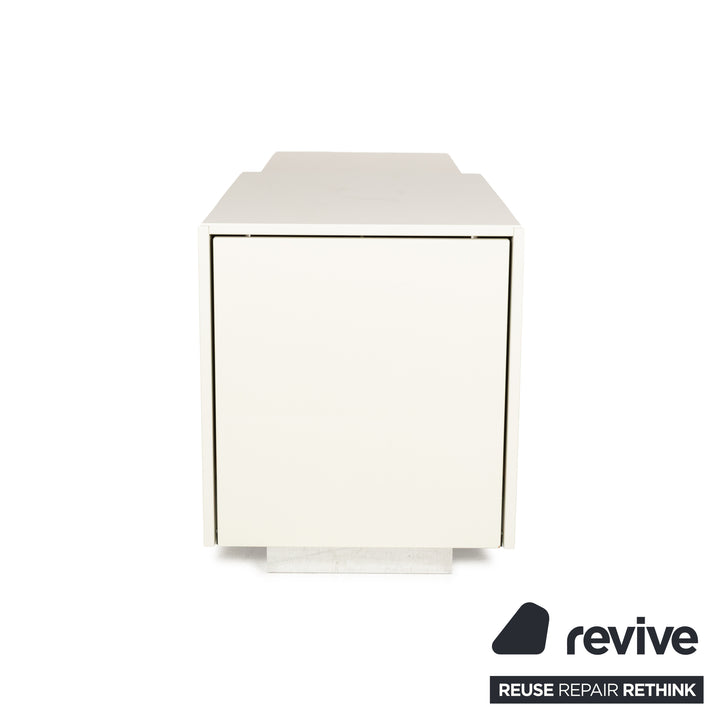 Hülsta Lilac Holz Sideboard Weiß Creme Hochglanz Funktion