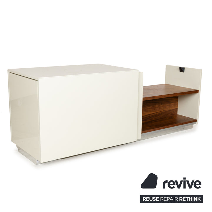 Hülsta Lilac Holz Sideboard Weiß Creme Hochglanz Funktion