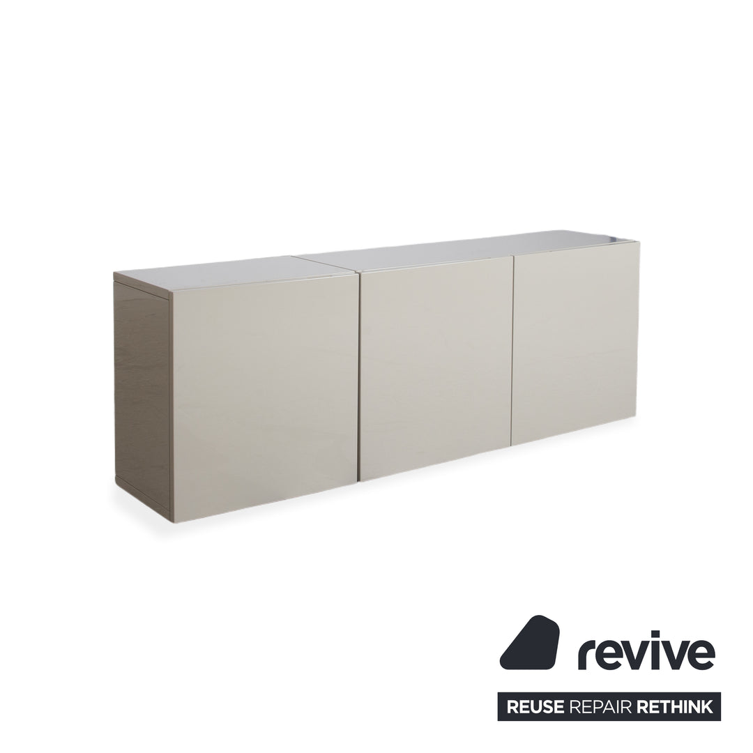 Hülsta Lilac Sideboard Beige Taupe Hochglanz