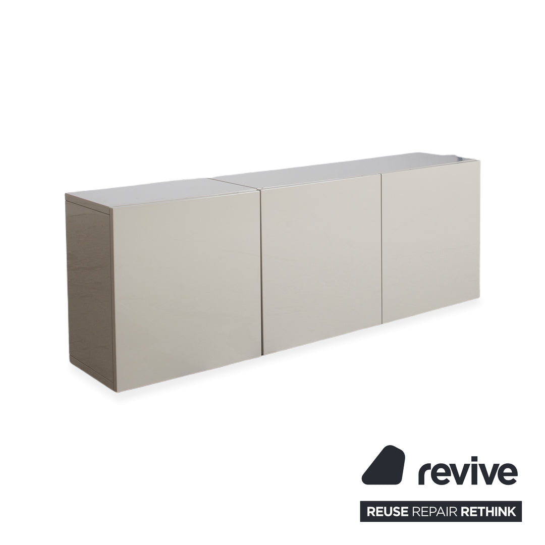 Hülsta Lilac Sideboard Beige Taupe Hochglanz