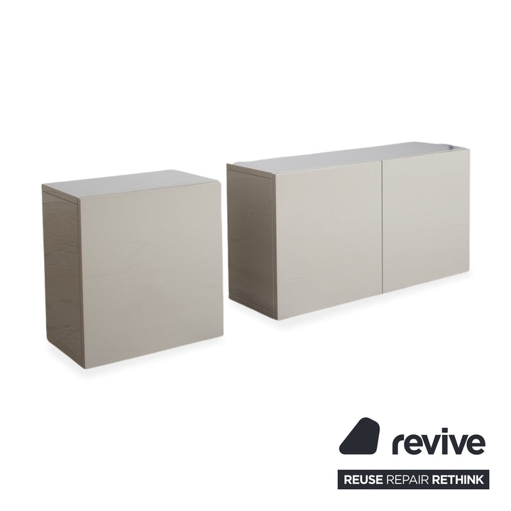 Hülsta Lilac Sideboard Beige Taupe Hochglanz