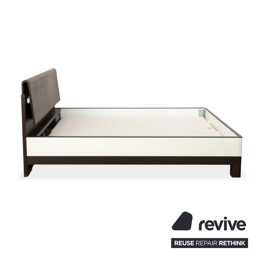 Hülsta Luceta Holz Bett Schwarz Nachttische Schubladen