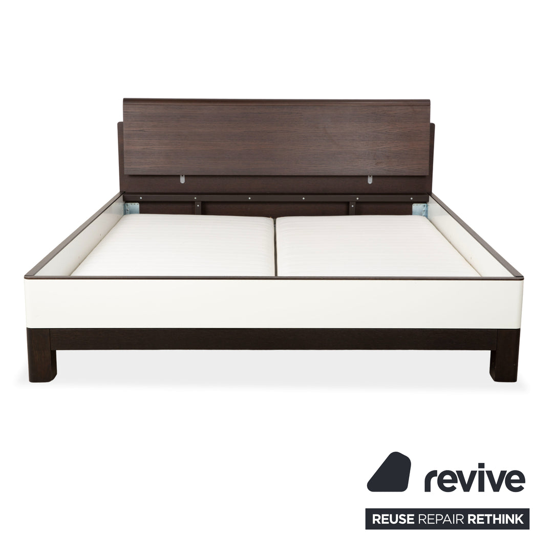 Hülsta Luceta Holz Bett Schwarz Nachttische Schubladen