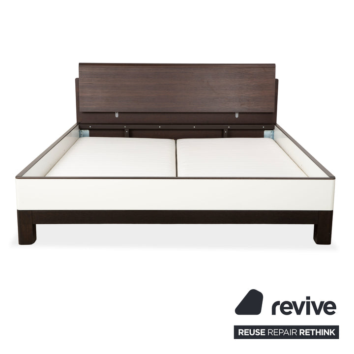 Hülsta Luceta Holz Bett Schwarz Nachttische Schubladen