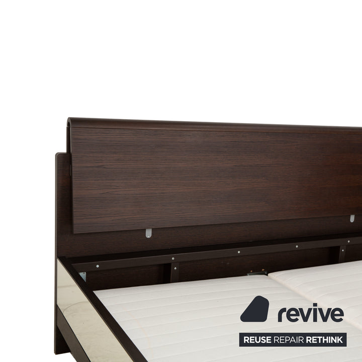 Hülsta Luceta Holz Bett Schwarz Nachttische Schubladen