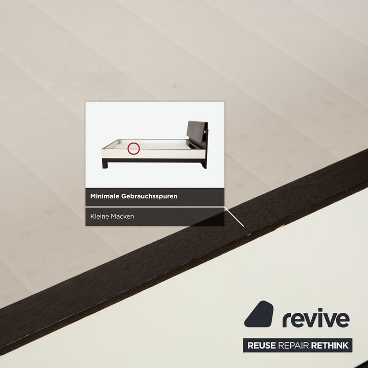 Hülsta Luceta Holz Bett Schwarz Nachttische Schubladen