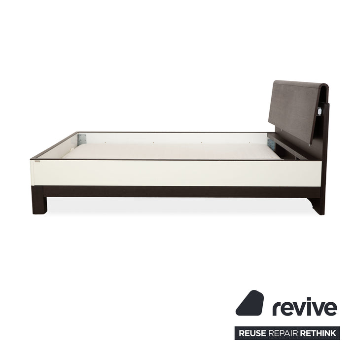 Hülsta Luceta Holz Bett Schwarz Nachttische Schubladen