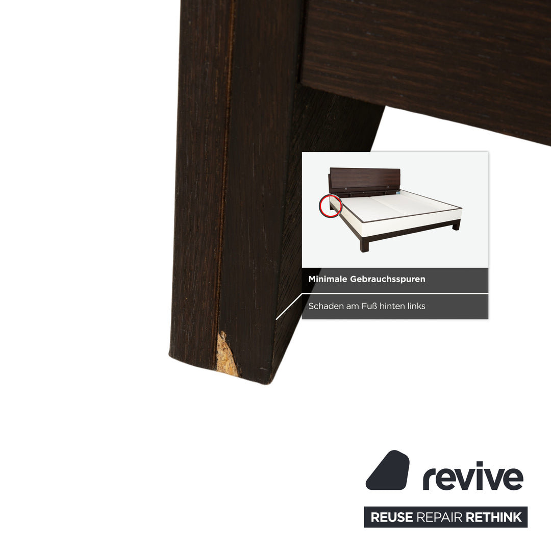 Hülsta Luceta Holz Bett Schwarz Nachttische Schubladen