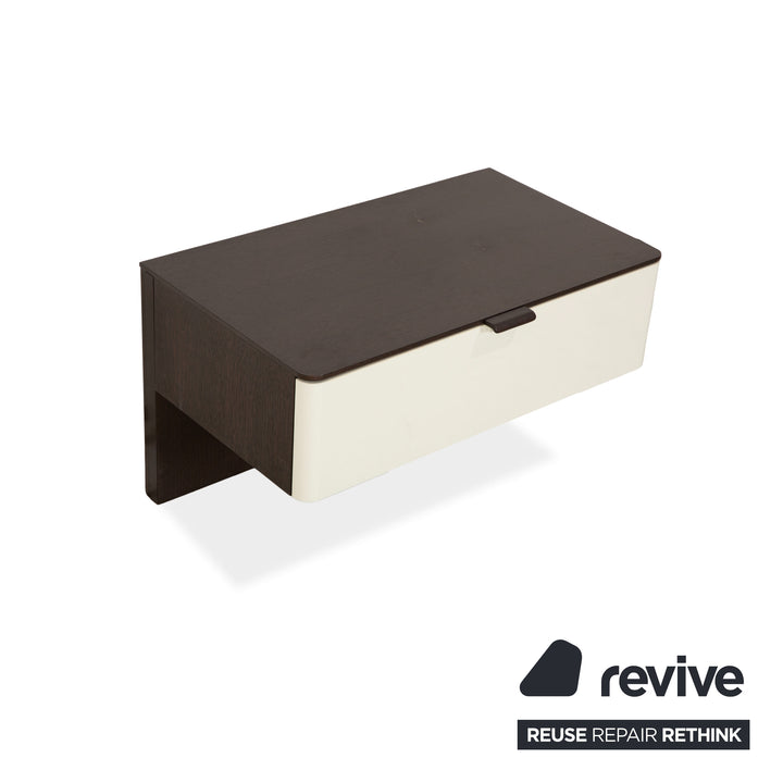 Hülsta Luceta Holz Bett Schwarz Nachttische Schubladen