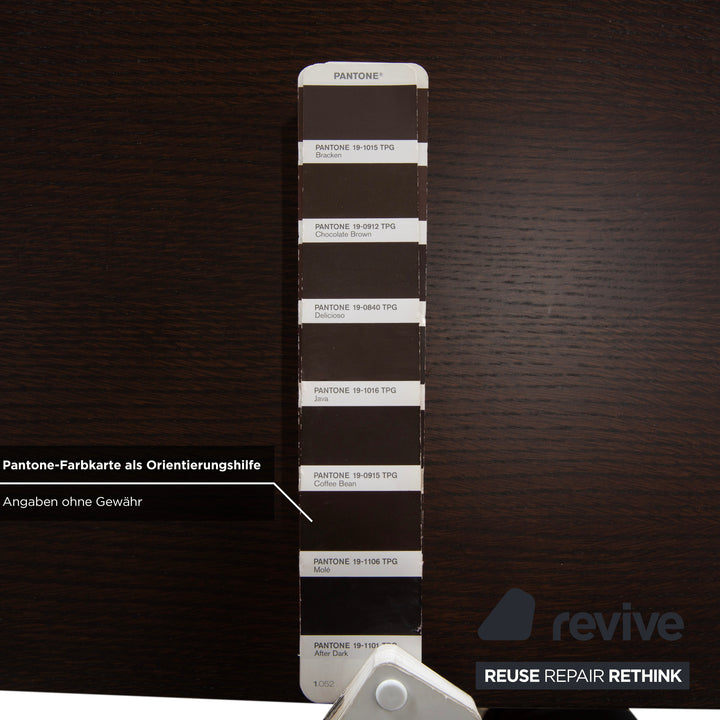 Hülsta Luceta Holz Sideboard Weiß Dunkelbraun Creme