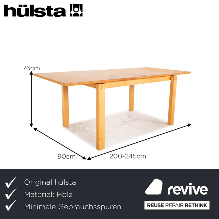 Hülsta Now 3 Holz Esstisch Erle Braun Ausziehfunktion 200/245 x 76 x 90 cm
