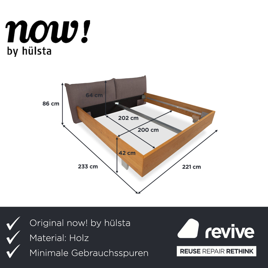 Hülsta Now! Lit en bois marron Chambre à coucher